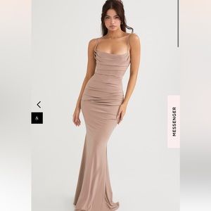 House of CB Milena Almond Corset Maxi Dress